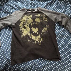 Graphic waffle long sleeve